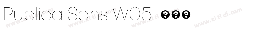 Publica Sans W05字体转换